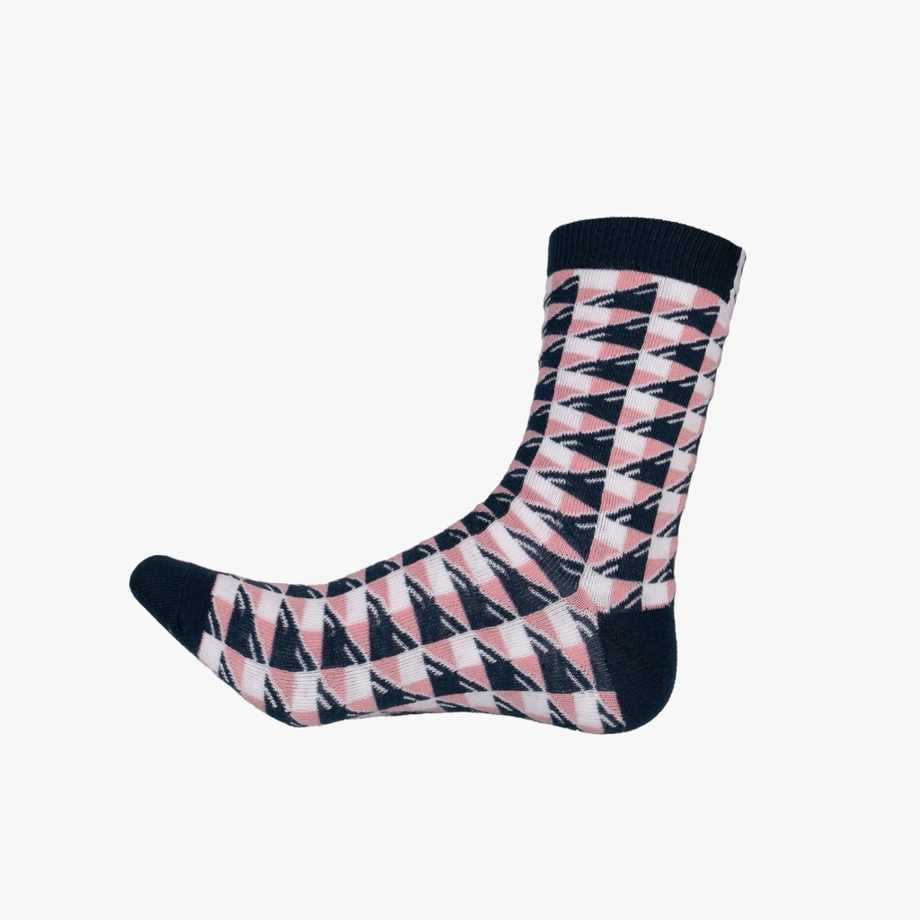 Chaussettes carreaux rose