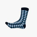 Chaussettes carreaux bleus