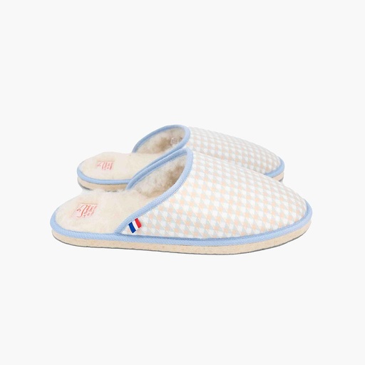 Pantoufles beiges