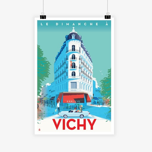 Affiche 80*120 "Dimanche à Vichy" 2018