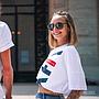 T-shirt Oversize - Vichy Square